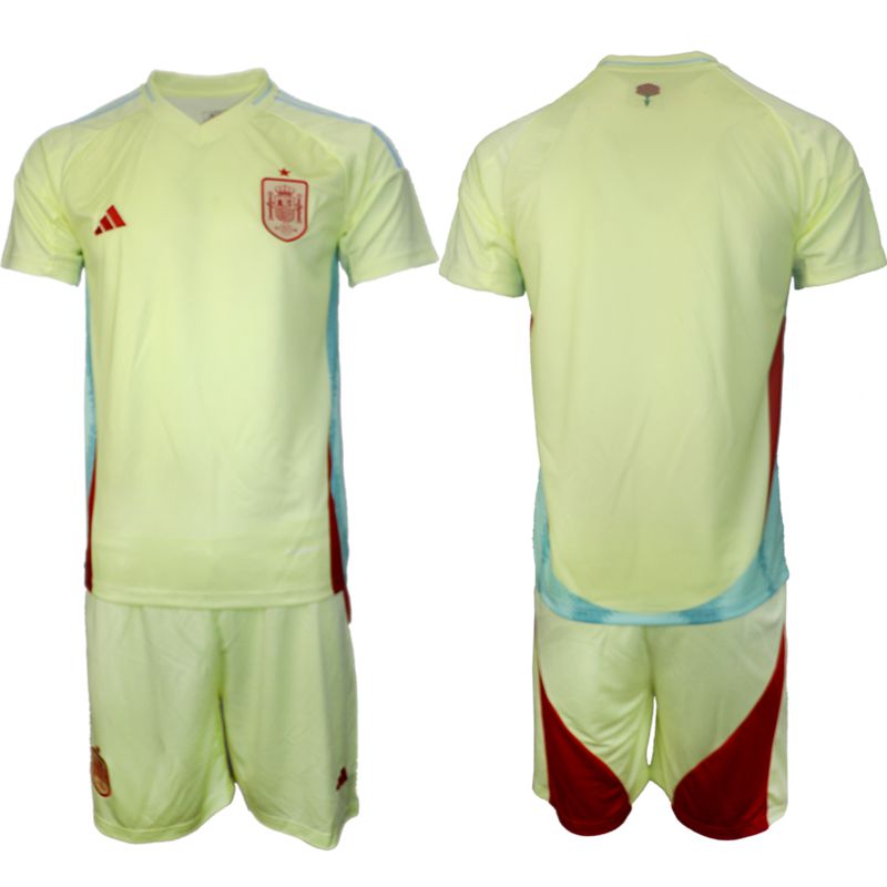 Men 2024-2025 Season Spain away green blank Soccer Jersey